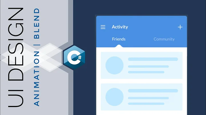 WPF Tutorial : XAML UI design in Visual studio blend 2019 | News Feed Animation | C# WPF