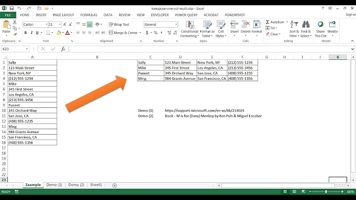 Transpose a Records from One Column to Multiple Columns