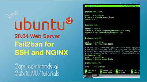 11 Configure Fail2ban for SSH and NGINX Ubuntu 20.04