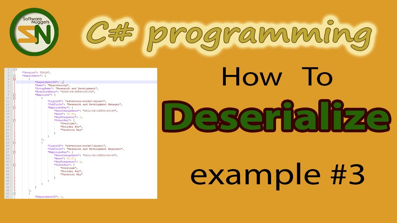 Example 3: How to Deserialize JSON Data into Custom C# Class Objects using Newtonsoft.