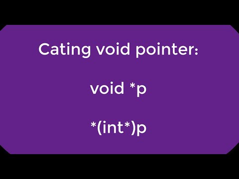 How to cast a void pointer to any other type in C || #C Programming language ||