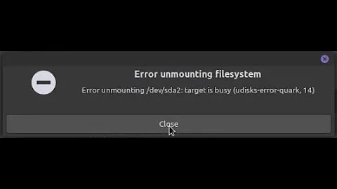 Fix Error unmounting /dev/sda : target is busy in Linux - Easy Fix