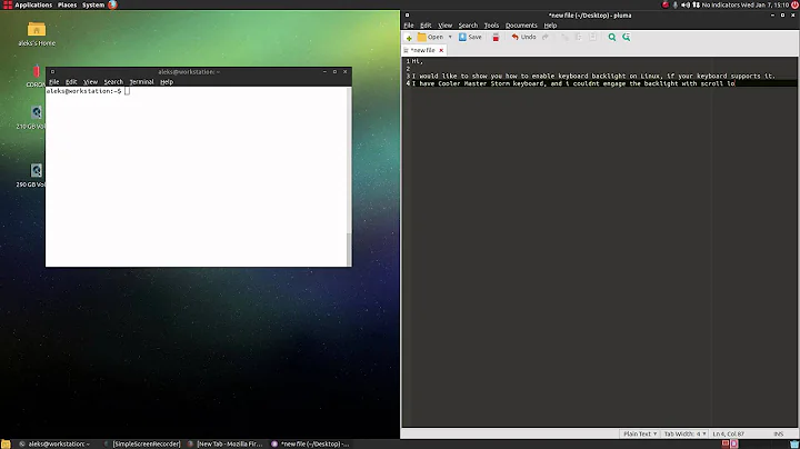 Linux tutorial - turn on keyboard backlight