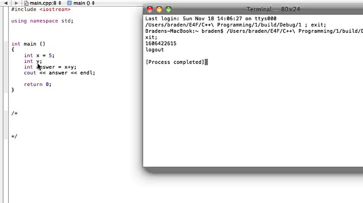 Undefined and uninitialized variables (C++ programming tutorial)