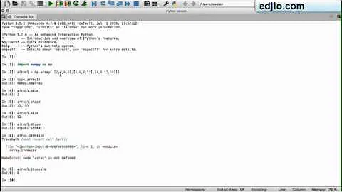 Numpy NdArray Object