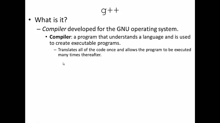 Getting Started with C++ and G++