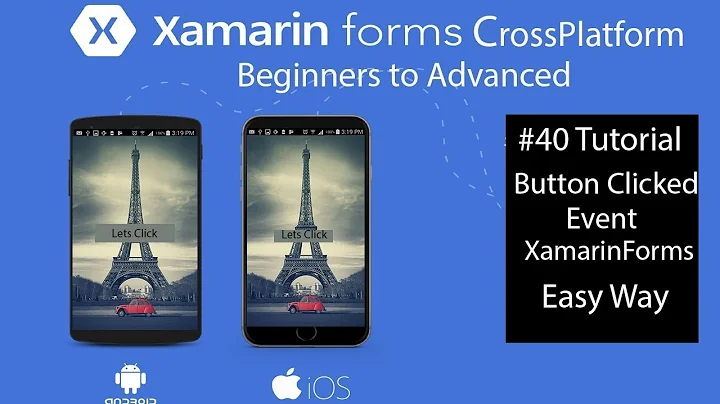 Xamarin Forms Button Clicked towards next page (Xaml and c#) [Tutorial 40]