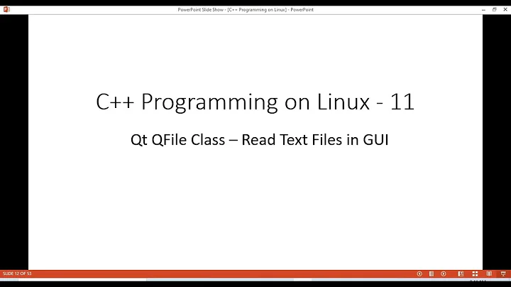 C++ programming on Linux -  Qt QFile Class