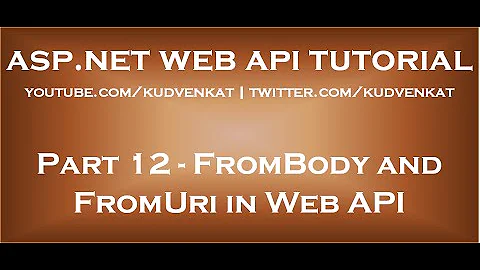 FromBody and FromUri in Web API
