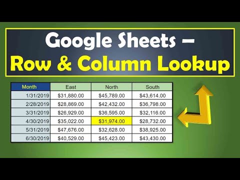 Google Sheets Row and Column Lookup