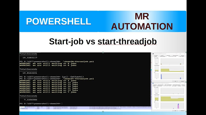 PowerShell S2E34 (Start-job vs start-threadjob)