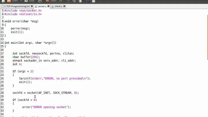 TCP/IP Programming in C