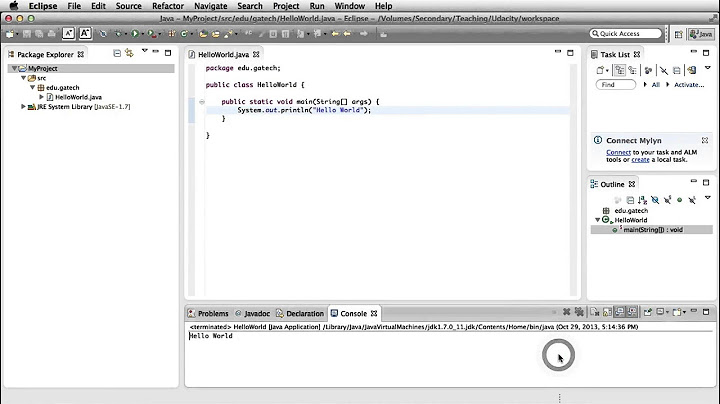 Eclipse Demo: Run Configuration - Georgia Tech - Software Development Process
