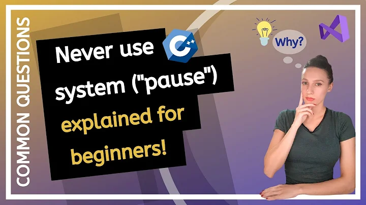 What is system("pause") and why is it considered a BAD PRACTICE? C++ Programming Common Questions