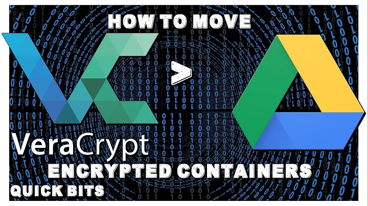 VeraCrypt | How To Move Encrypted Containers | Google Drive