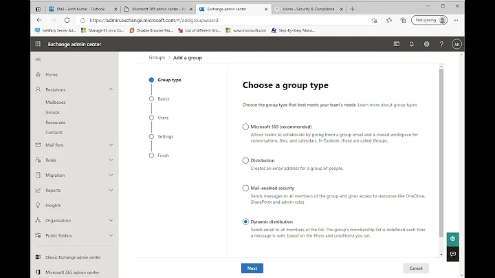 Dynamic Distribution list