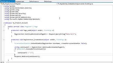 ASP.NET 4.5 Essential Skills Lesson 1-12: Expand and collapse code regions