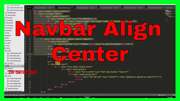 Navbar Center Align Using CSS - Bootstrap Navigaion bar Align to Center