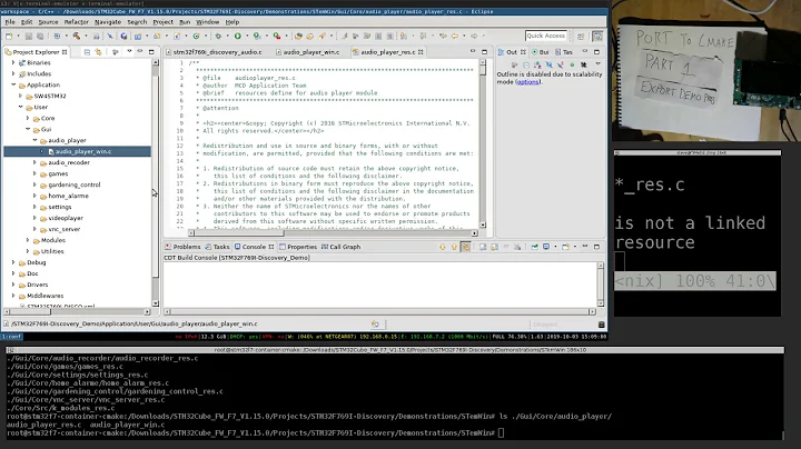 (2) STM32F7 Discovery: Porting to CMake (More Intro)