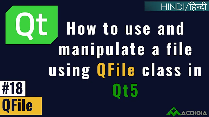 QFile | How to use and manipulate a file using QFile class in Qt5 | (Qt C++ Tutorial #18)