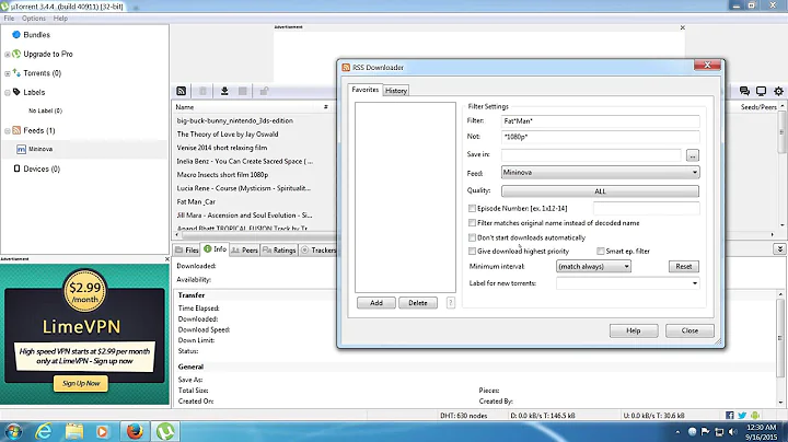 How to auto download torrent via rss
