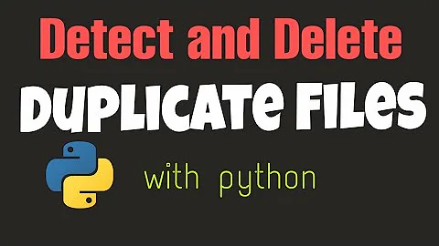 Detect and Delete Duplicate files with python | python automation project for beginners