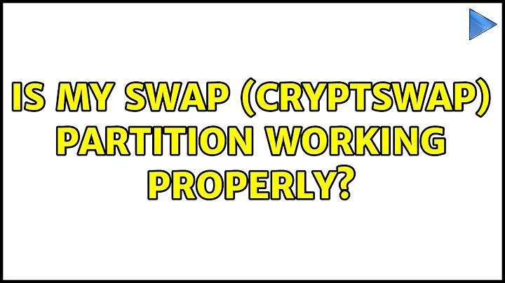 Ubuntu: Is my Swap (cryptswap) partition working properly? (3 Solutions!!)