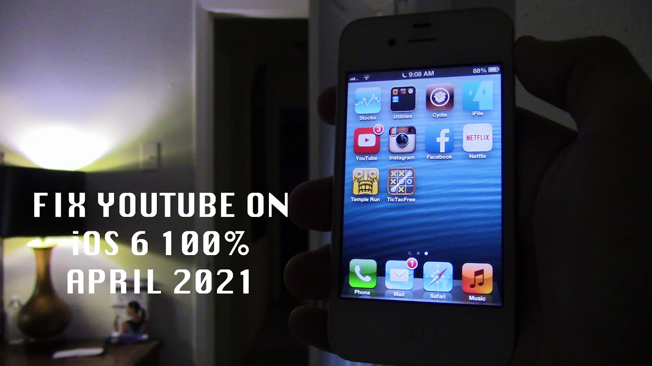 How to fix the YouTube app on iOS 6 for the iPhone 3GS 100% (UPDATED JANUARY 2022)