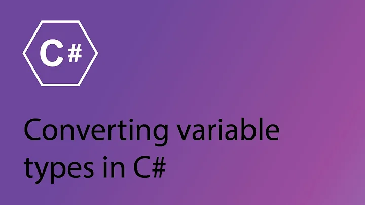 C# Programming Tutorial 6 - Converting variable types