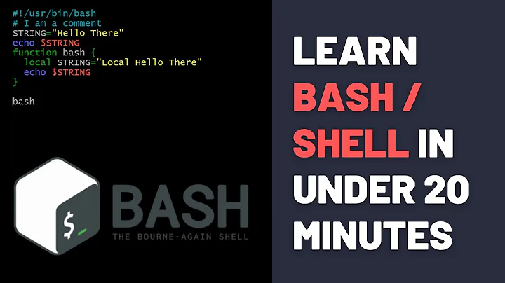 Bash Shell Scripting Tutorial For Beginners - Bash Basics in 20 Minutes