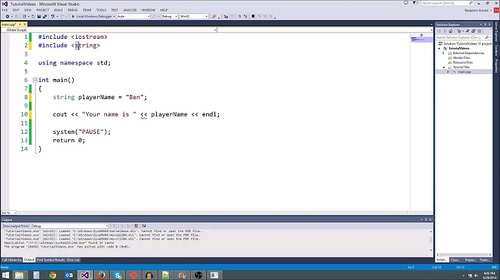 C++/Game Tutorial 3: Chars And Strings