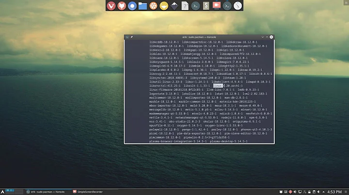 ArcoLinux : 760 updating plasma and fixing error numix-circle-icon-theme