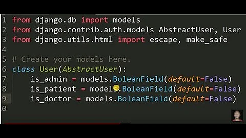 Create multiple user type model in Django (patient,doctor and admin)