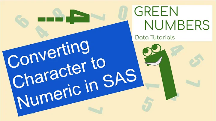 Converting Character to Numeric in SAS | Data Tutorial | INPUT Function