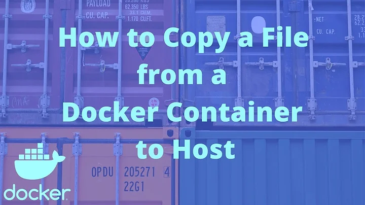 How to copy a file from a running Docker container to host?