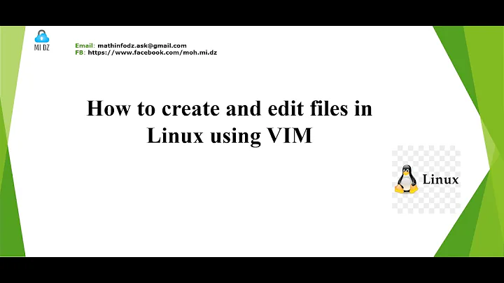 How to create and edit files in Linux using VIM