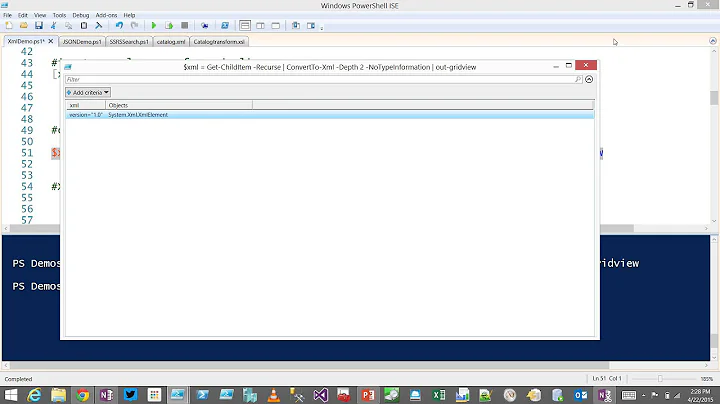 PowerShell and XML