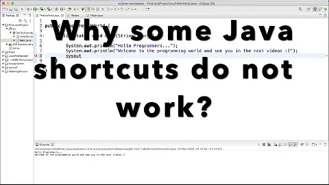 Why some Eclipse shortcut keys do not work on my Mac?