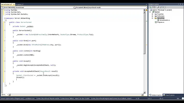 Asynchronous Sockets in C# (1/3)