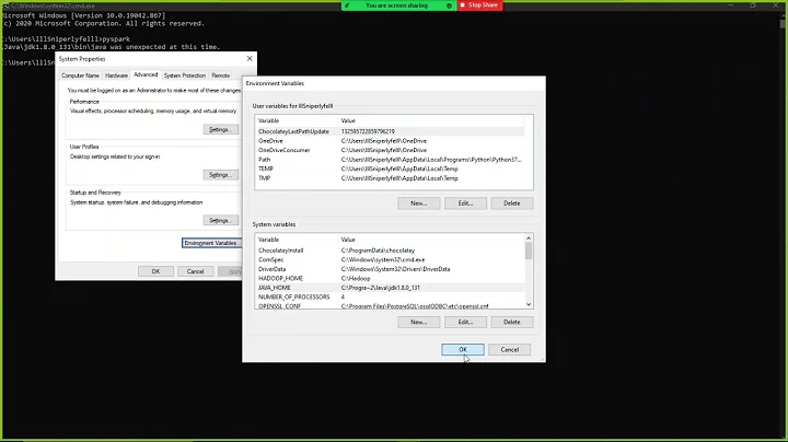 How To Solve "\Java\jdk1.8.0_131\bin\java was unexpected at this time" In Windows 10