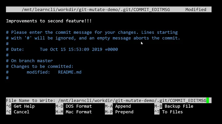 Modifying git History (1/3) - Amending a Commit in git