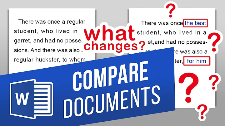 How to Compare Two Versions of a Document in Word | Track Changes Document by Comparing Two Files