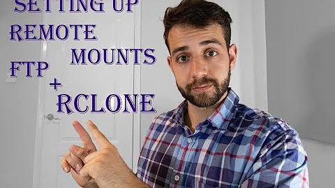 Configuring remote "Mount" between 2 servers using FTP + Rclone