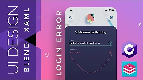 WPF Tutorial : XAML UI design in Visual studio blend 2019 | Login Error Animation | C# WPF