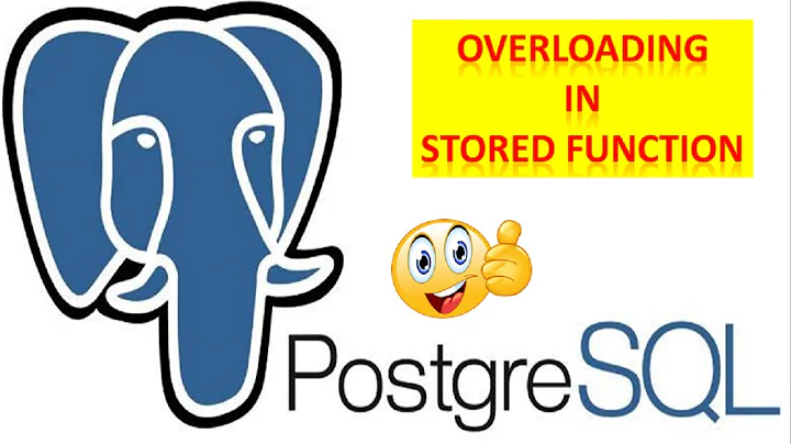 How To Create A Stored Function In PostgreSQL Overloading || Stored Function Overloading || PL/pgSQL