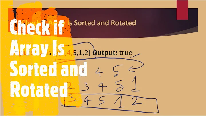 Check if Array Is Sorted and Rotated | LeetCode 1752 | Coders Camp