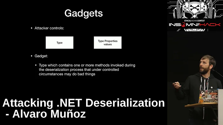 Attacking .NET deserialization - Alvaro Muñoz