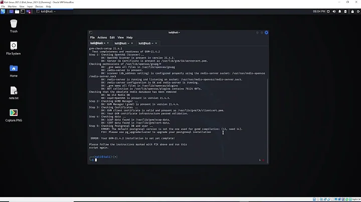 The default postgresql version is not the one used for gvmd compilation 13, need 14 GVM-21