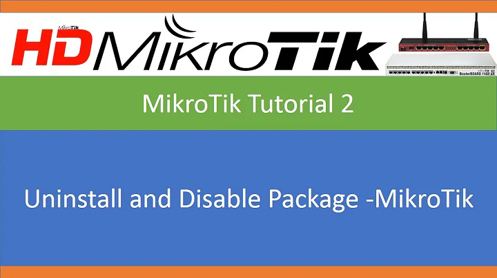 Uninstall and Disable Package  MikroTik