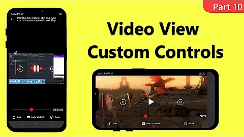 VideoView Custom Controls in Android Studio Video Player App Part 10